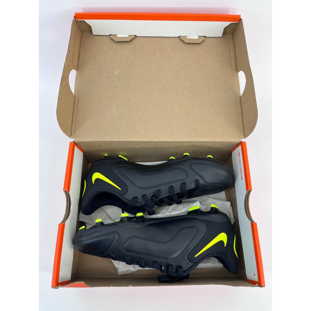 Nike Jr Legend 9 Club FG MG Black Volt Soccer Cleats DA1331-070 Youth Size 1.5Y